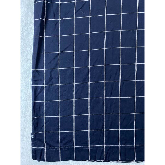 Nautica Polo Shirt Men's XL Dark Blue Window Check Golf Performance Short Sleeve - Picture 3 of 10